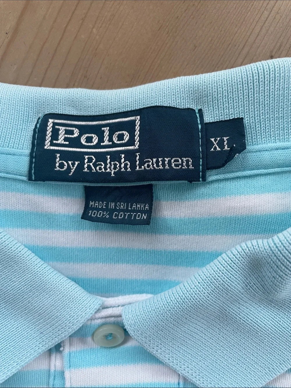 Polo by Ralph Lauren Striped Polo - Aqua & White Classic
